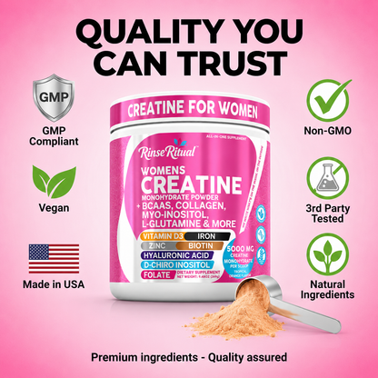 RinseRitual Women's Creatine Monohydrate Powder