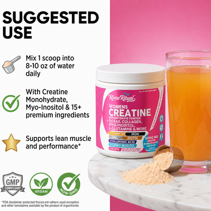 RinseRitual Women's Creatine Monohydrate Powder